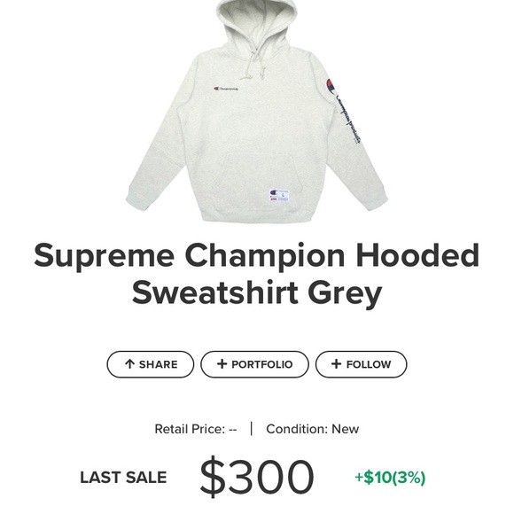RARE: Supreme x Champion authentic sweatshirt - Picture 6 of 6